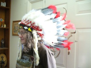 creating nurturing environments through our Sioux headdress project